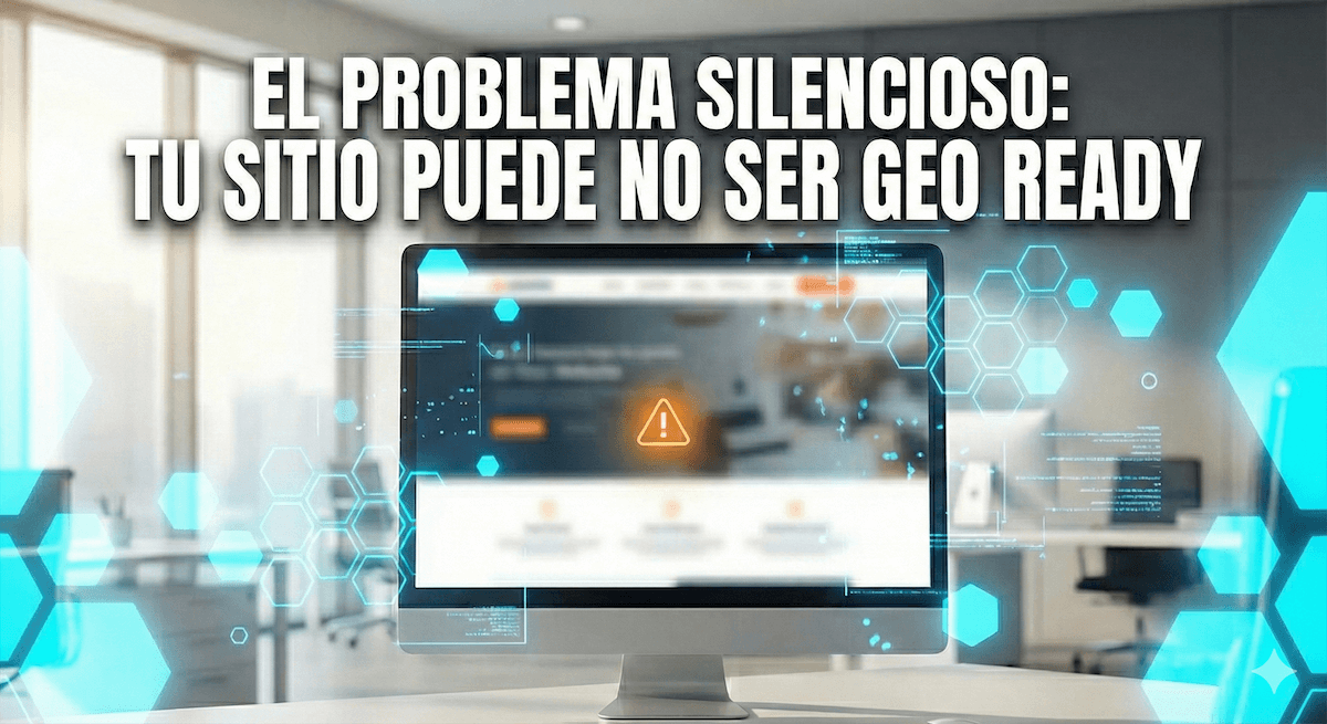 Sitio web sin claridad para la IA
